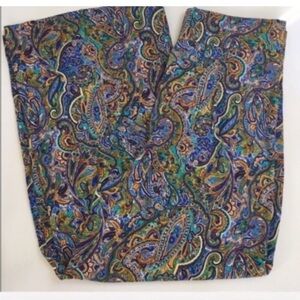 ZARA | palazzo wide leg pants with paisley print, sz M